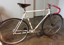 1976 Peugeot AE-8, fixed gear conversion