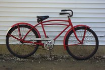 "Old Red" cruiser bike.