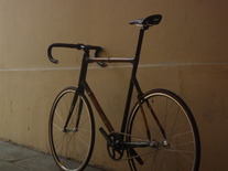 Homemade bamboo track bike. photo