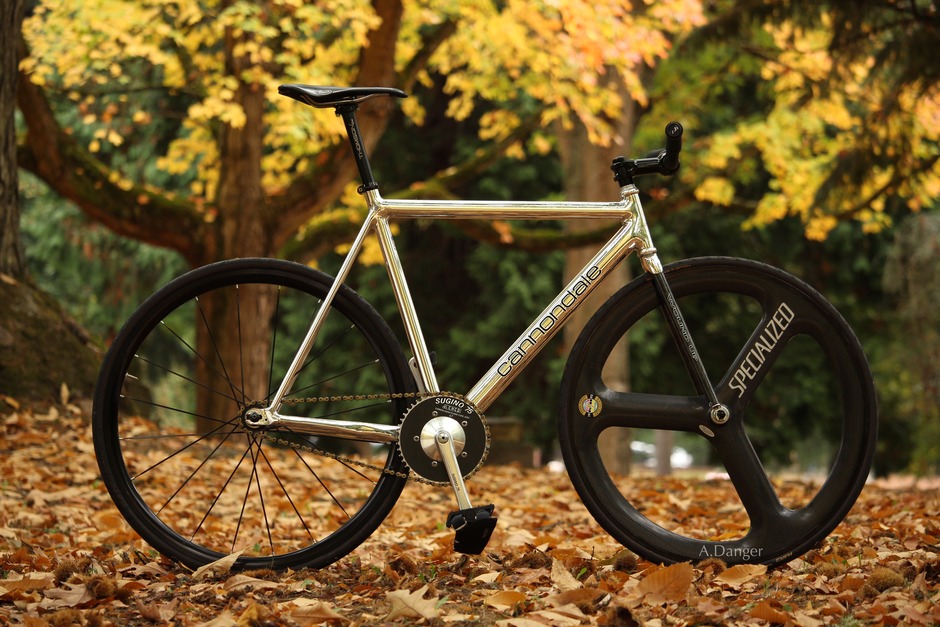 1993 Cannondale Track 54cm Polished Pedal Room