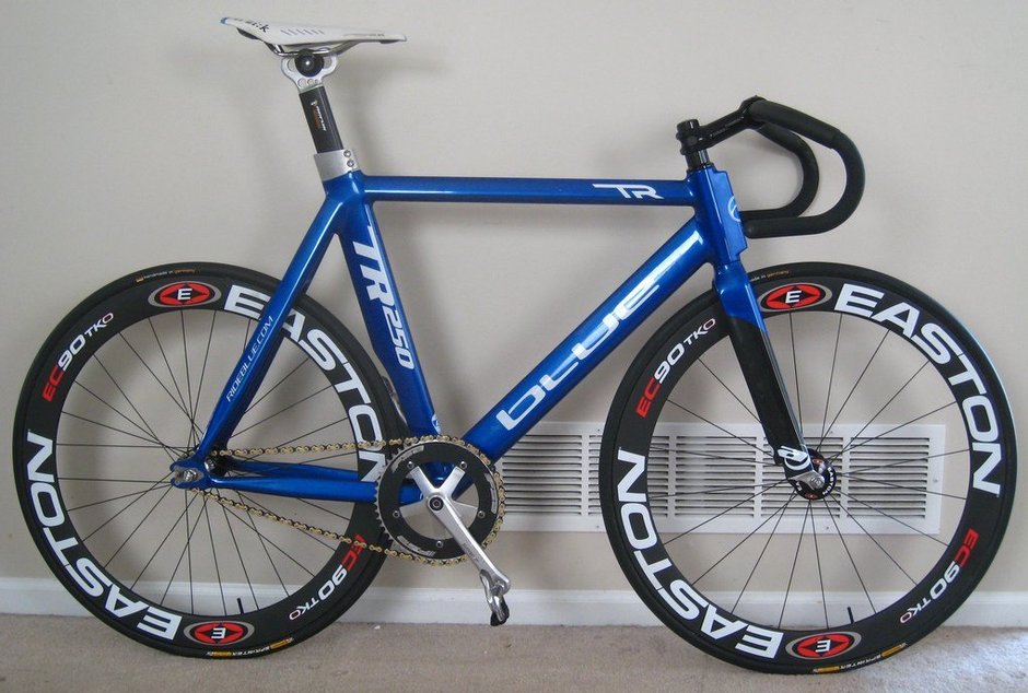 Blue track bike outlet