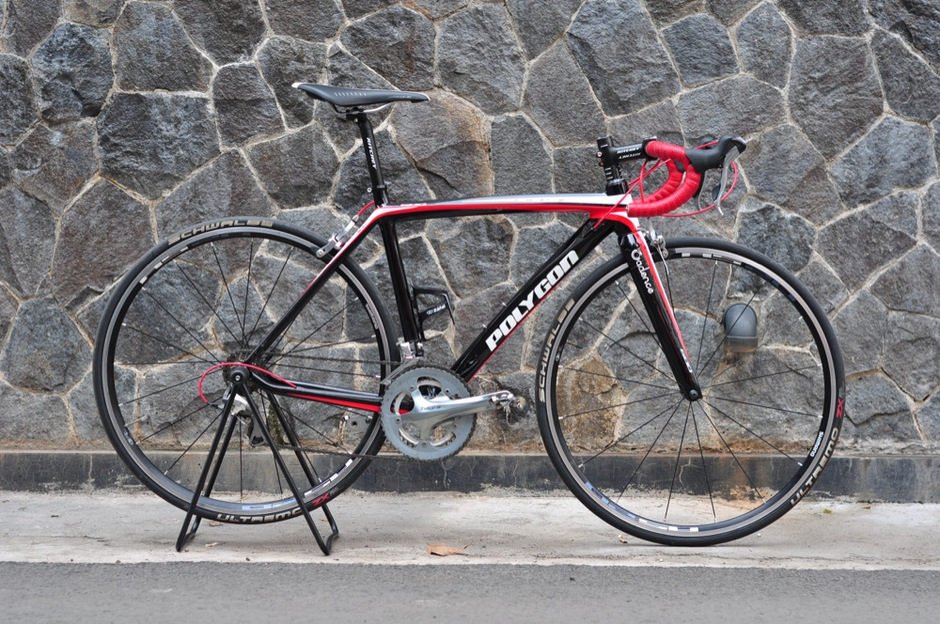 polygon road bike carbon