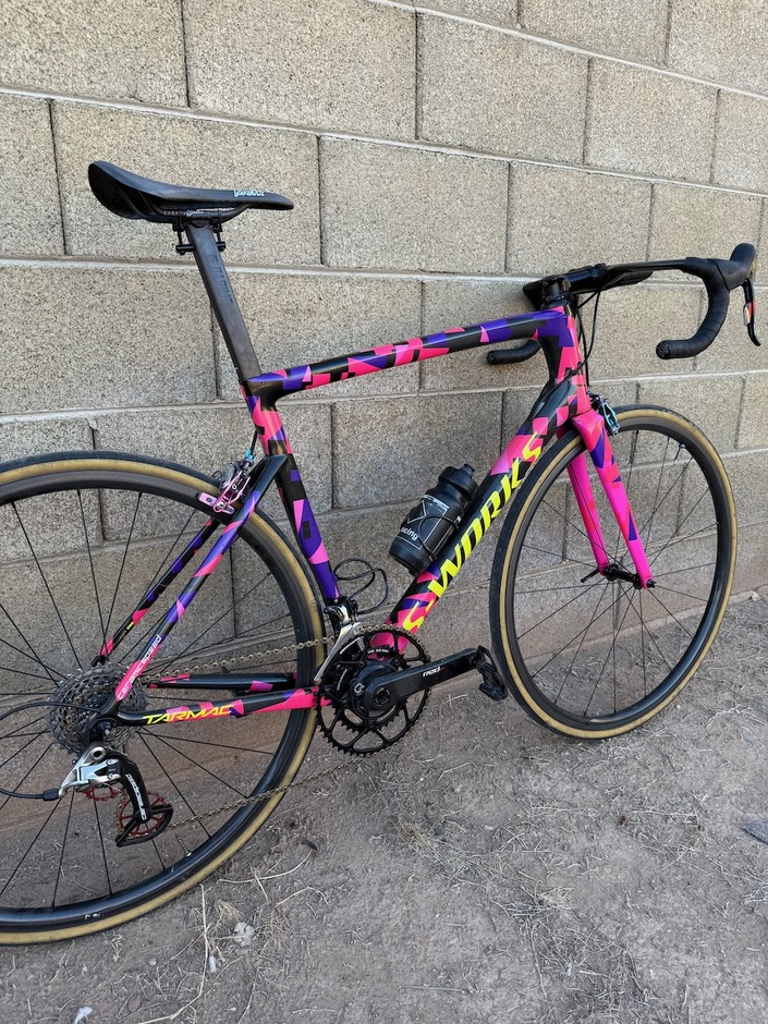 S WORKS TARMAC SL6 TACTICAL PINK Pedal Room