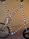 ZEBRA tall bike + fixed = suicide! photo