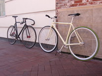My Raleigh Rush Hour and My Buddy Keycy's Fixie