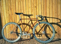 87 Schwinn World Fixed Rust photo