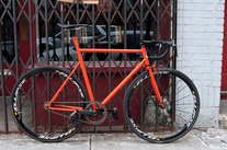 beardman bicycles orange track bike photo