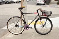 Black Fixed Gear Lockup/Rack Bike