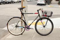 Black Fixed Gear Lockup/Rack Bike photo