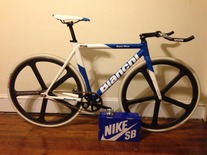 Blue/White Bianchi Super Pista photo