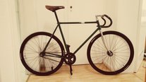 british racing green fixie photo