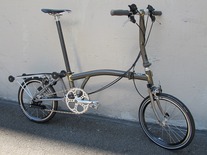 Brompton S6R Raw Finish, Titanium Pkg