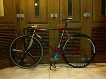 Classic bike (red) photo