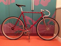 Custom Painted Miyata Red Tiger Fixed photo