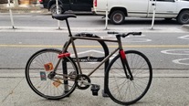 Custom steel track bike photo