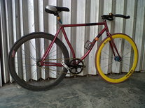 Maroon red fixed gear (MEDAN FIXIOUS)