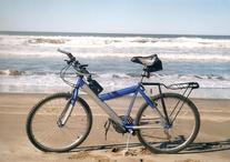 Mi bike conoció el océano.