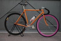 orange bicycle