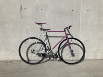 Pink hellas track bike