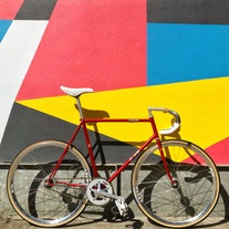 Samson Illusion- Satin red sparkly NJS photo