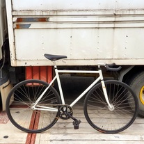 White Commuter Fixie photo