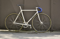 White Track Bike