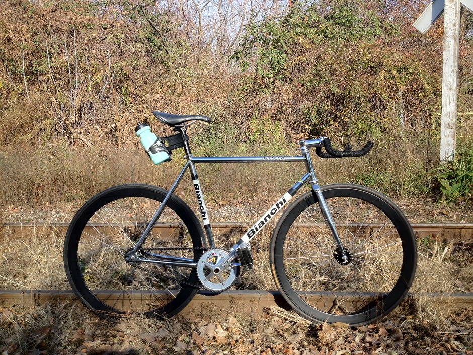 Bianchi pista steel 2024 chrome