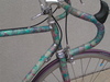 http://www.geezersbicycleworks.com/BlueLeatherPinarello1983.htm