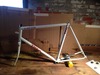 1989 Trek 1000. White-on-white fixie. photo