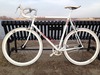 1989 Trek 1000. White-on-white fixie. photo