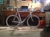 1989 Trek 1000. White-on-white fixie. photo