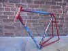 hand painted Bianchi frame, Oil based enamel-one shot