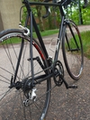 Stealth black road bike photo