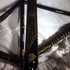 Cinelli Vigorelli BLACK/GOLD Frame Set photo