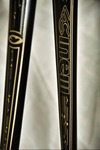 Cinelli Vigorelli BLACK/GOLD Frame Set photo