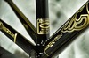 Cinelli Vigorelli BLACK/GOLD Frame Set photo